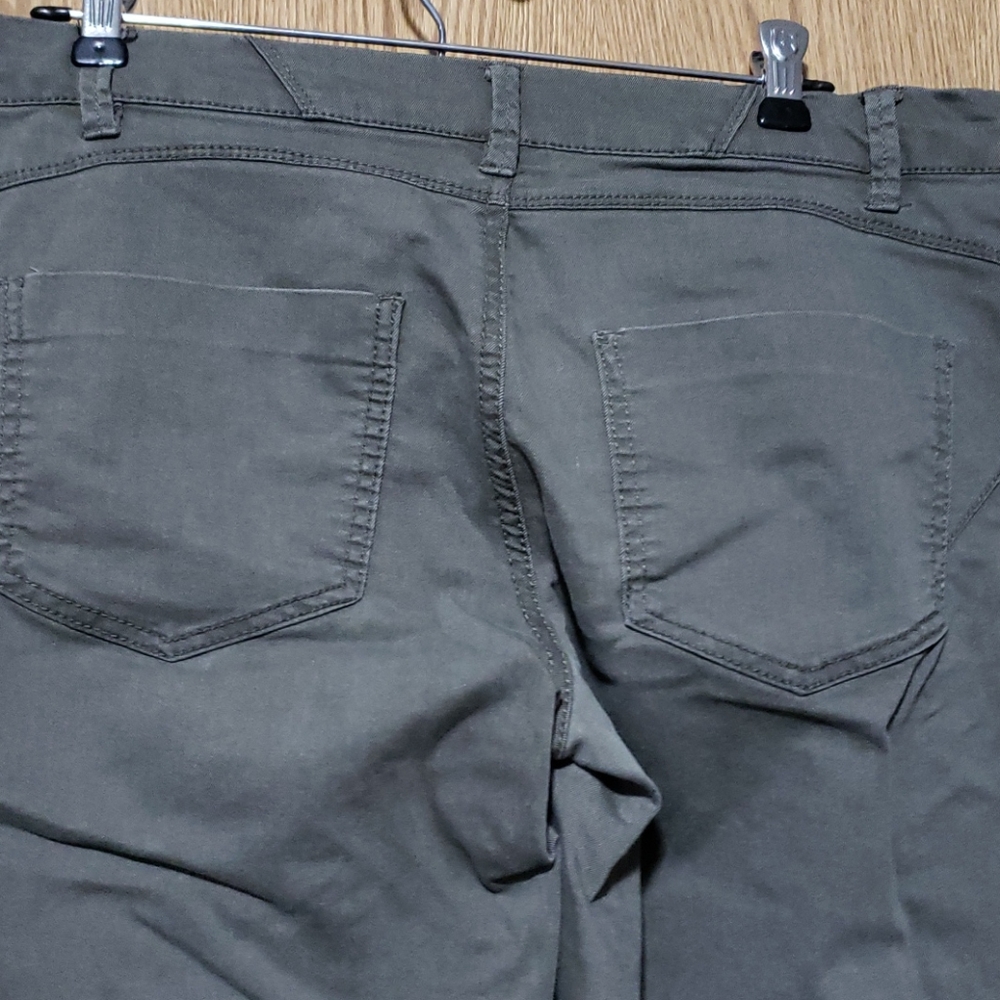 Olive denim leggings - Picture 3 of 5